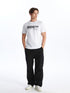 LC Waikiki Crew Neck Short Sleeve Printed Combed Cotton Men's T-shirt